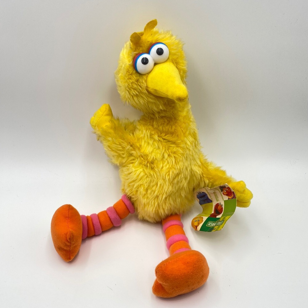 Sesame Street Big Bird‎ 14" Plush 2003 Nanco Stuffed Animal Toy with Tags Yellow